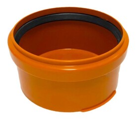 MIDAS KG víčko s hrdlem a těsněním - na hladký konec DN 110 z PP - doprodej