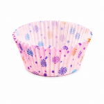 Cake star papírové košíčky na muffiny a cupcakes barevné 50x30 mm 100ks-vzor 14