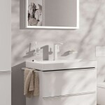 HANSGROHE - Tecturis E Umyvadlová baterie s výpustí Push-Open, CoolStart, EcoSmart, matná bílá 73060700