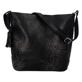 Trendová dámská koženková kabelka Miranda, černá