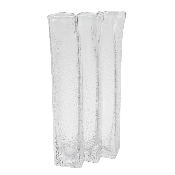 House Doctor Skleněná váza Zuri Clear 31 cm, čirá barva, sklo