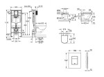 GROHE - Rapid SL Set předstěnové instalace, klozetu, sedátka SoftClose a tlačítka Skate Cosmopolitan, matný chrom SANI11BB2120
