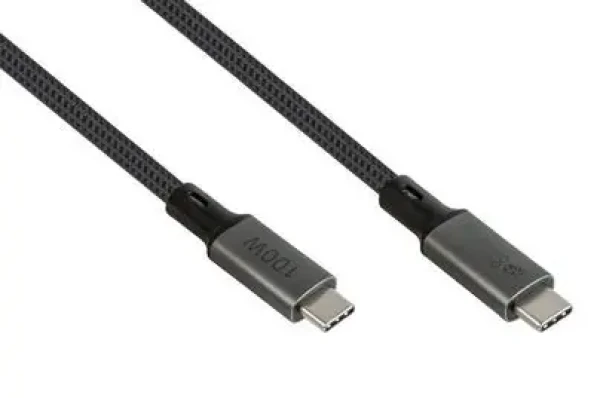 Good Connections USB4 Gen 2x2 1,8m grafitová / Kabel / USB-C - USB-C / 100 W / 20 Gbit/s / 8K 30Hz (2402-T018A)