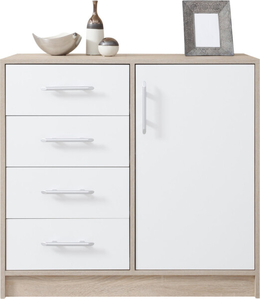 Komoda Smart SRK2 Barva korpusu + barva dveří: Dub sonoma + Bílá