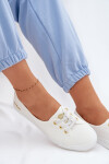 Dámské tenisky bílo-zlaté Lee Cooper LCW-26-02-4043 38