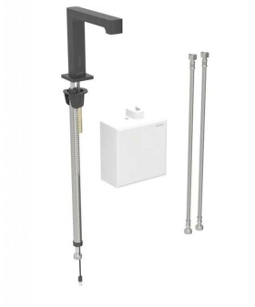 GEBERIT - Brenta Elektronická umyvadlová baterie napájení z generátoru, easy to clean, matná černá 116.176.14.1