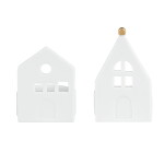 Räder Porcelánový svícen Dream House – set 2 ks, bílá barva, porcelán