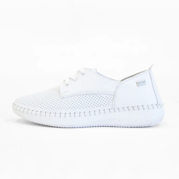 Looke BONNIE L0458-03 Dámské polobotky bílé 38