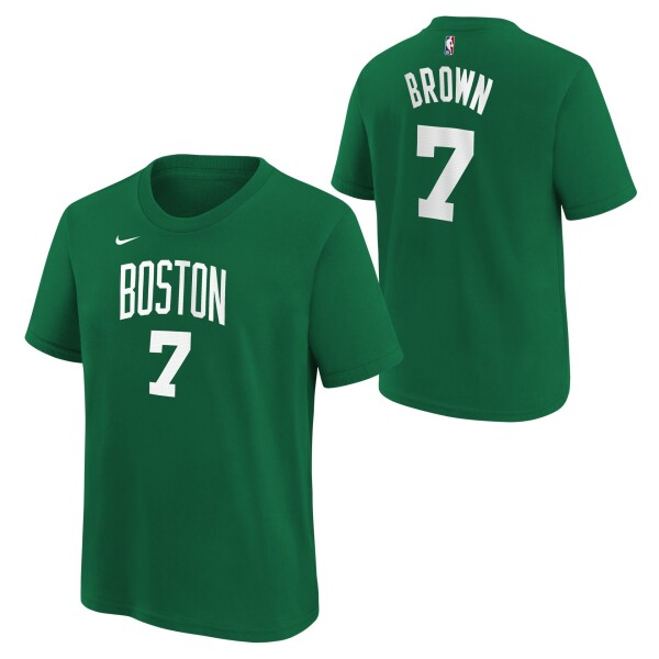 Nike Dětské tričko Boston Celtics NBA Jaylen Brown #7 Player T-Shirt Zelená (YOUTH)