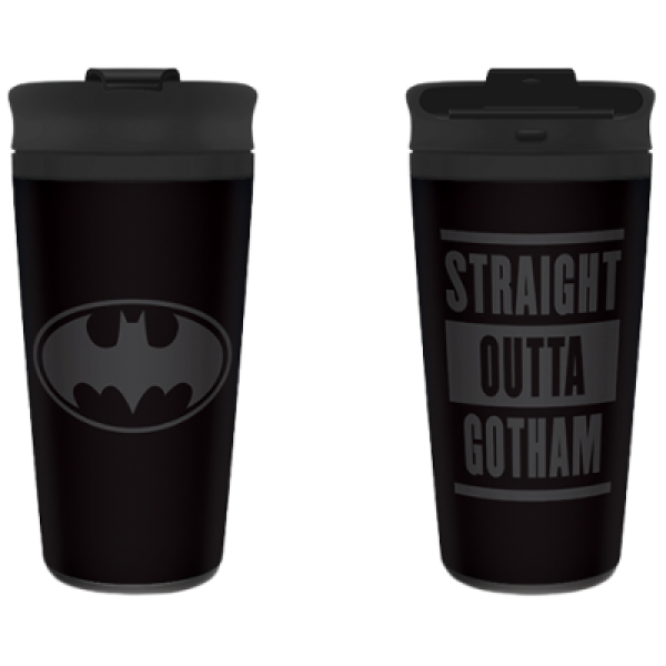 Hrnek Batman - Straight outta Gotham 450 ml, cestovní nerezový - EPEE