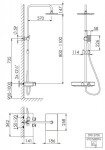 STEINBERG - 390 Sprchový set s termostatem, 26x19 cm, chrom 390 2700