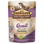 Carnilove Cat Pouch Quail & Dandelion sterilized 85g + Množstevní sleva