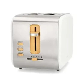 Nedis KABT510EWT bílá / Topinkovač / 900 W / 2 Sloty / 6 stupňů opečení / funkce rozmrazování (KABT510EWT)