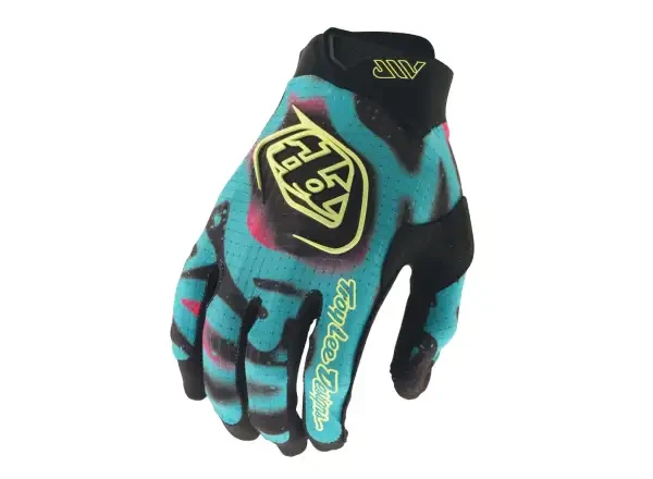 Troy Lee Designs Air Membrane dětské rukavice Black / Glo Yellow vel. M