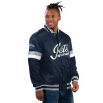 Starter Pánská bunda Winnipeg Jets NHL Home Game Varsity Satin Jacket Velikost: 2XL