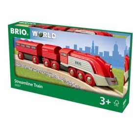 BRIO Rychlovlak s vagony červená (33557)