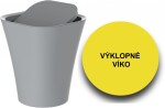 Eisl - Kosmetický koš, šedý, cca 8,5 l, s otočným víkem BA0301 BA0301