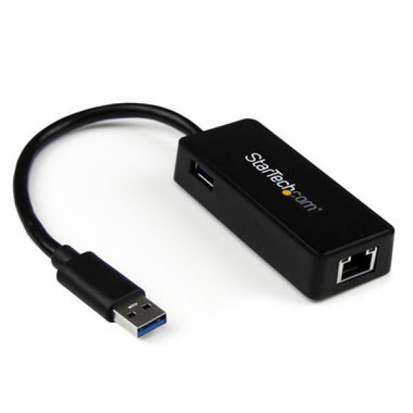 StarTech USB 3.0 adaptér NIC 5 cm černá / pro síťové připojení / RJ45 (USB31000SPTB)