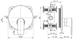 IDEAL STANDARD - Connect Air Baterie pod omítku, Silver Storm A7034GN