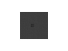 RAVAK - Sprchová vanička 90x90 cm, matná černá XA037733010