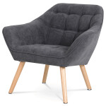 Křeslo, šedá látka, AK-321 GREY2