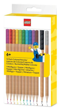 LEGO® Pastelky 12ks s LEGO klipem