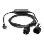 Nedis Mobilní nabíjecí kabel pro elektromobily Type 2 5m / Nabíjecí kabel / 3,68 kW / 6-16 A / IP55 (EVCH37KWBK20)