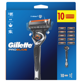 Gillette ProGlide Holicí Strojek Pro Muže, 10 Náhradních Holicích Hlavic