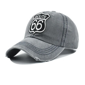 Kšiltovka Route 66 Badge snapback grey