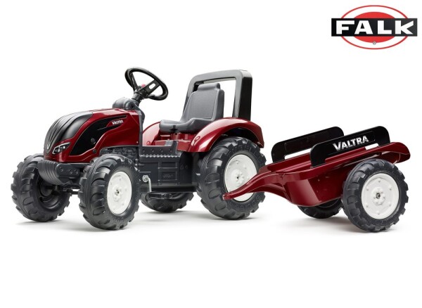 Šlapací traktor Valtra S4 s vlečkou, Falk, W011265