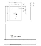 VILLEROY & BOCH - More to See Lite Zrcadlo s LED osvětlením, 60x75x2 cm A4596000