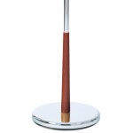 Němý sluha, výška 120 cm, masiv kaučukovník, hnědé moření, kov chrom, nos. 5 kg