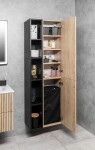 SAPHO - Prádelní koš do skříně 310x570x230, suchý zip, černá UPE600B
