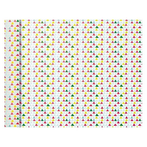 Balicí papír Tiny Roll Pink triangle - 80g, 5x0,35m