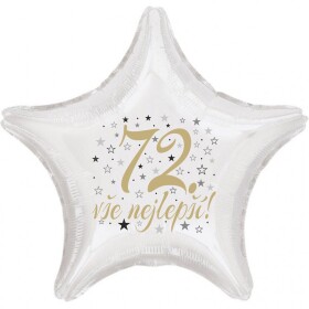 72. narozeniny balónek hvězda Balonky.cz 72. narozeniny balónek hvězda Balonky.cz