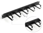 Triton 19" držák patch kabelů kovový / Panel pro správu kabelů / 1U / hloubka oka 73 mm (RAB-VP-X81-A2)
