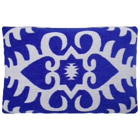 House Doctor Bavlněný povlak na polštář Amici Blue 60 x 40 cm, modrá barva, textil