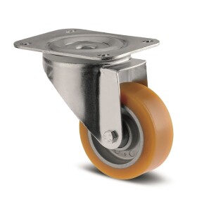 Tente Vysokozátěžové kolečko s polyuretanovým běhounem 100 mm, otočné 1760