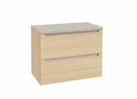 Koupelnová skříňka s kašmírovou krycí deskou Naturel Stilla 80x60x45 cm dub Vicenza mat STILLADV08057D STILLADV08057D