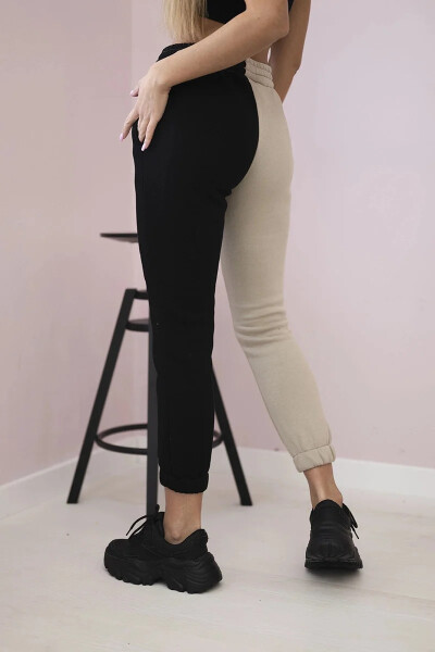 Dámské tepláky s nápisem QUEEN černý UNI