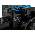 Mamido Dětský elektrický traktor G320 s radlicí modrý