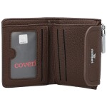 Trendy dámská mini koženková peněženka Coveri Bobbi, coffee