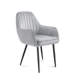 Mark Adler Prince 6.0 velurová šedá / Jídelní židle / nosnost 130 kg (MA-PRINCE 6.0 GREY)