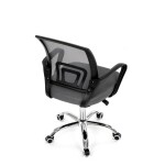 Dětská židle, výškově nastavitelná, šedá síťovina, KA-L103 GREY