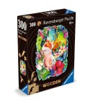 Dřevěné puzzle Barevní papoušci