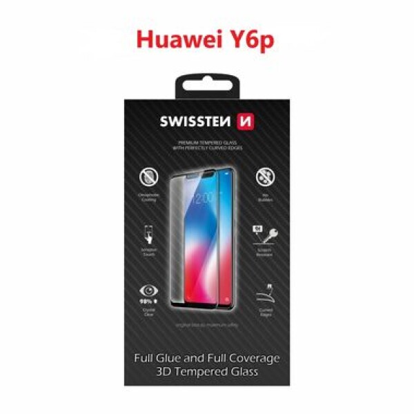 SWISSTEN ULTRA DURABLE 3D FULL GLUE GLASS HUAWEI Y6p 8595217471696