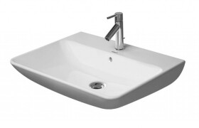 DURAVIT - ME by Starck Umyvadlo 65x49 cm, s přepadem, s otvorem pro baterii, WonderGliss, matná bílá 23356532001