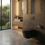 REA - Závěsná WC mísa Julio Black Matt REA-C6550