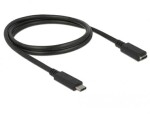 Delock Prodlužovací kabel SuperSpeed USB (USB 3.1 Gen 1) USB Type-C™ samec port samice 3 A 1,0 m černý (85533)