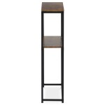 Konzolový stolek s policí, 70x20x82 cm, dekor staré dřevo